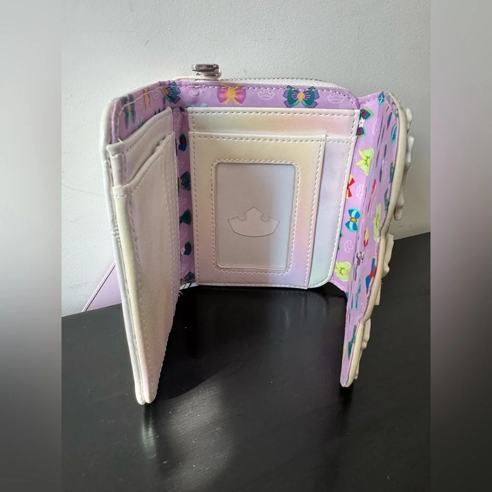 Loungefly Disney Princess Bows Icons Iridescent Wallet - Picture 4 of 7